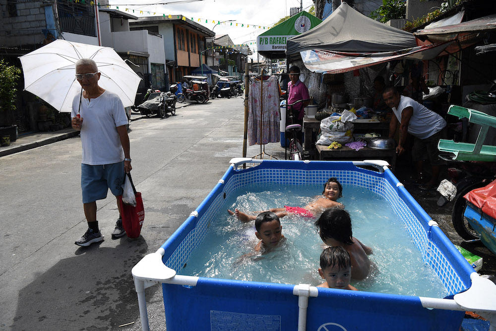 A heat wave struck large areas of the Philippines in April and May last year, leading to almost daily suspensions of in-person classes, affecting millions of students. (AFP file photo)