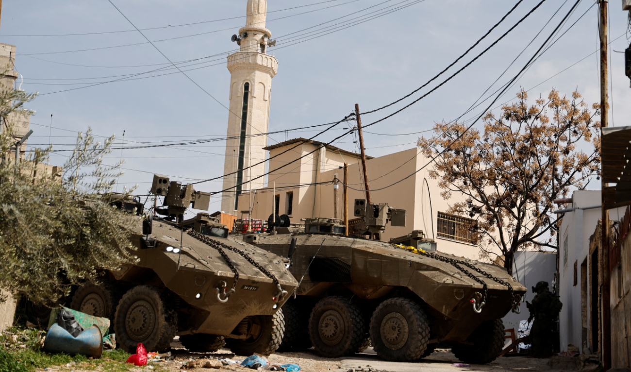 The Israeli military launched a major offensive in the northern West Bank on Jan. 21, deploying tanks in the territory for the first time in 20 years. (Reuters)