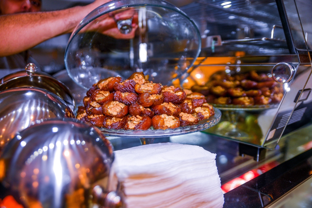 The food and beverage sector saw spending soaring 74.9 percent week on week. Shutterstock