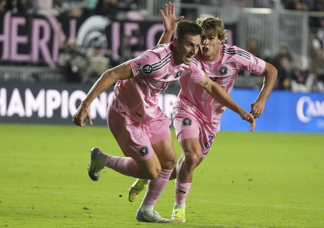 Inter Miami beat Jamaican club Cavalier FC 2-0 in the first leg of a CONCACAF Champions Cup group of 16 match. (AP)