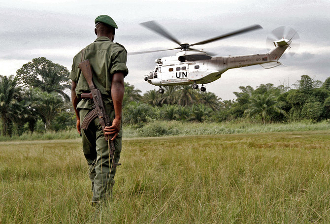 A United Nations helicopter attempting to evacuate South Sudanese troops came under fire in the northern town of Nasir on Friday, the U.N. mission there said, resulting in the death of a crew member and several soldiers including a general. (AFP/File)
