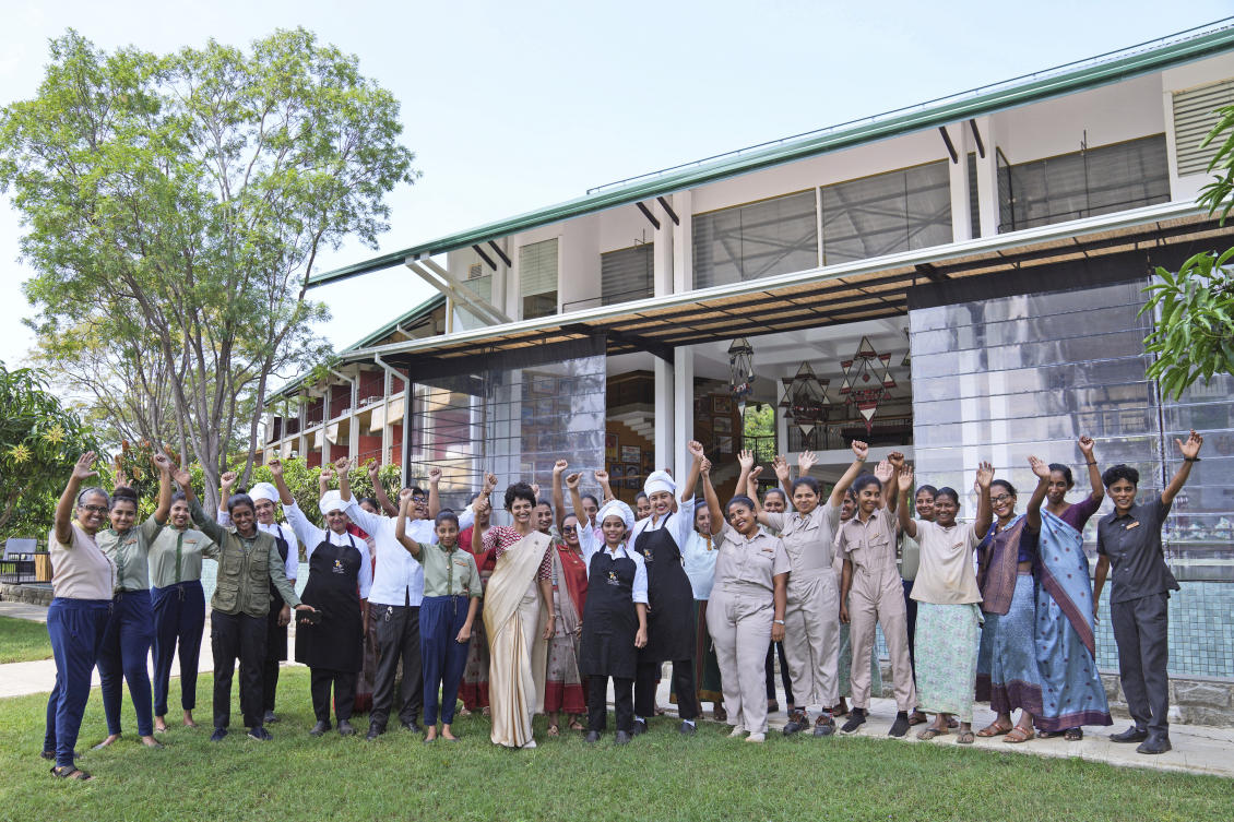 A resort entirely staffed and run by women in Sri Lanka seeks to break gender barriers