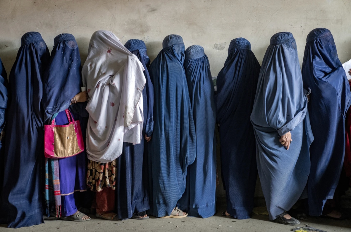 The Taliban say Afghan women live in security with their rights protected. (AP)