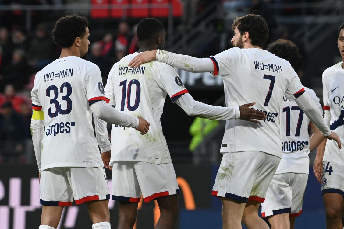Dembele hits double as PSG win ahead of Liverpool return