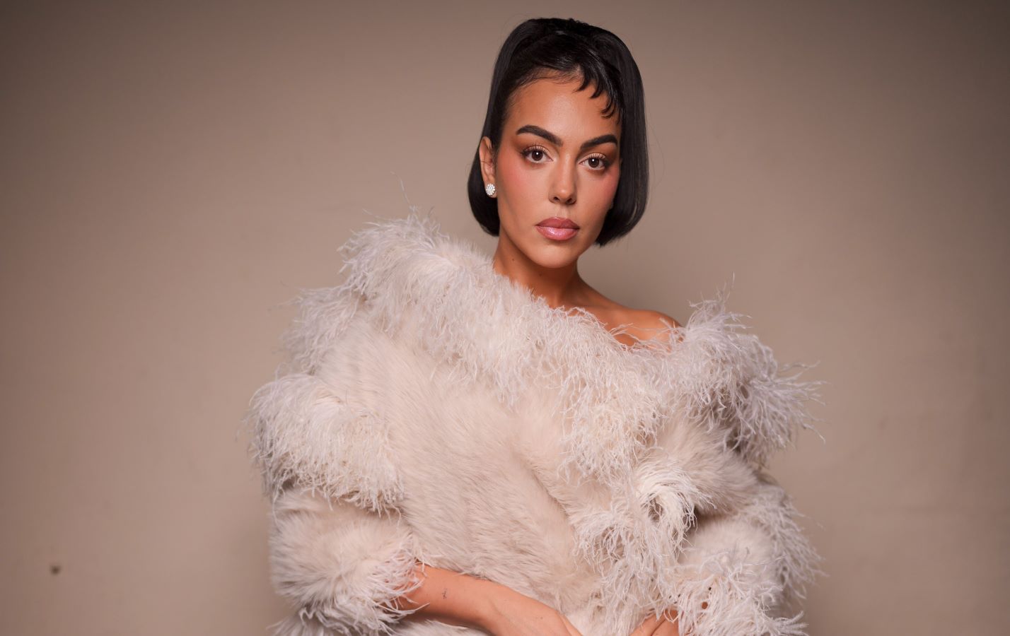 Georgina Rodriguez at Elie Saab’s Ready-to-Wear Fall/Winter 2025-2026 show at Pars Fashion Week. (Getty Images)