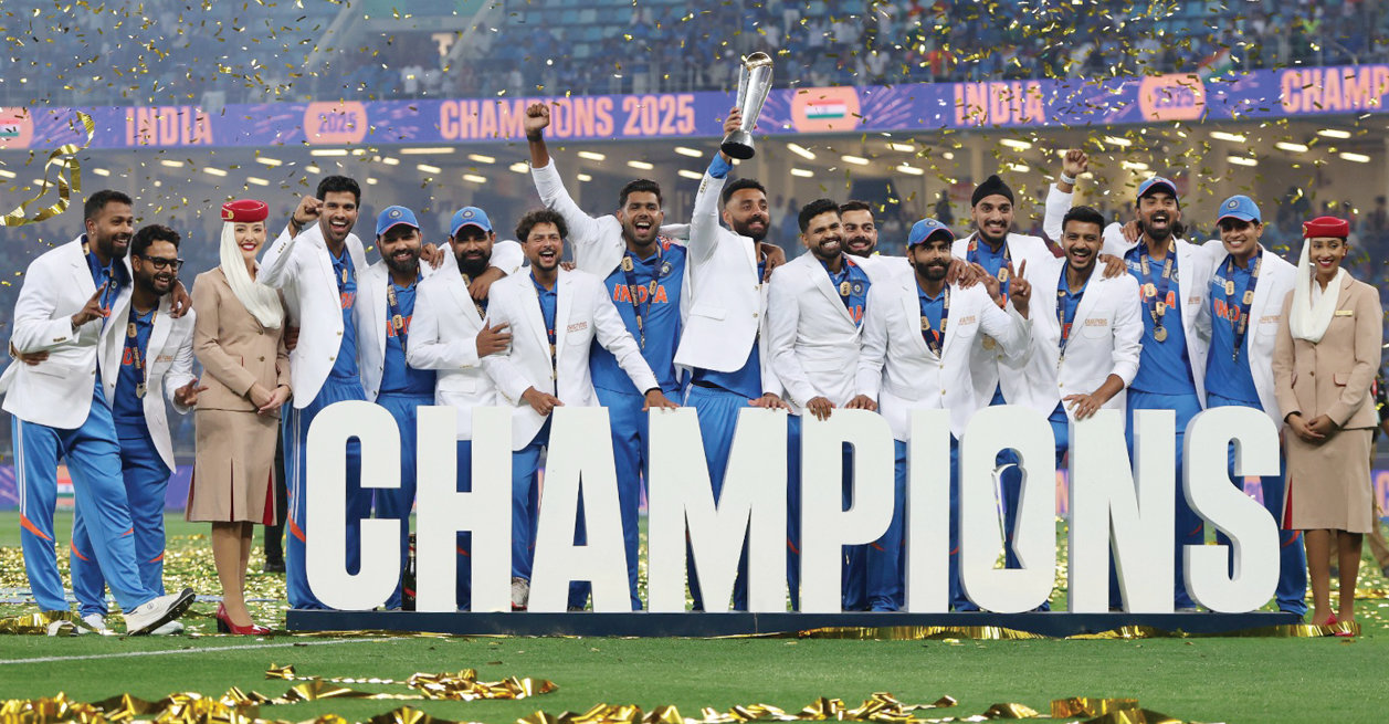 The Indian cricket team played all their matches at the Dubai International Stadium after they refused to tour hosts Pakistan due to political tensions. (AP)