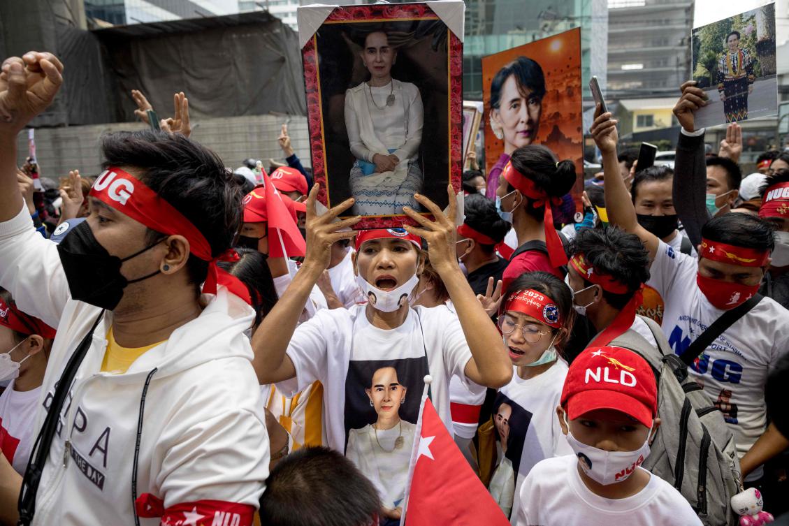 A group of Myanmar soldiers fled across the Thai border on Friday after an assault by an ethnic armed group ousted them from their base, Thailand’s military said. (AFP)
