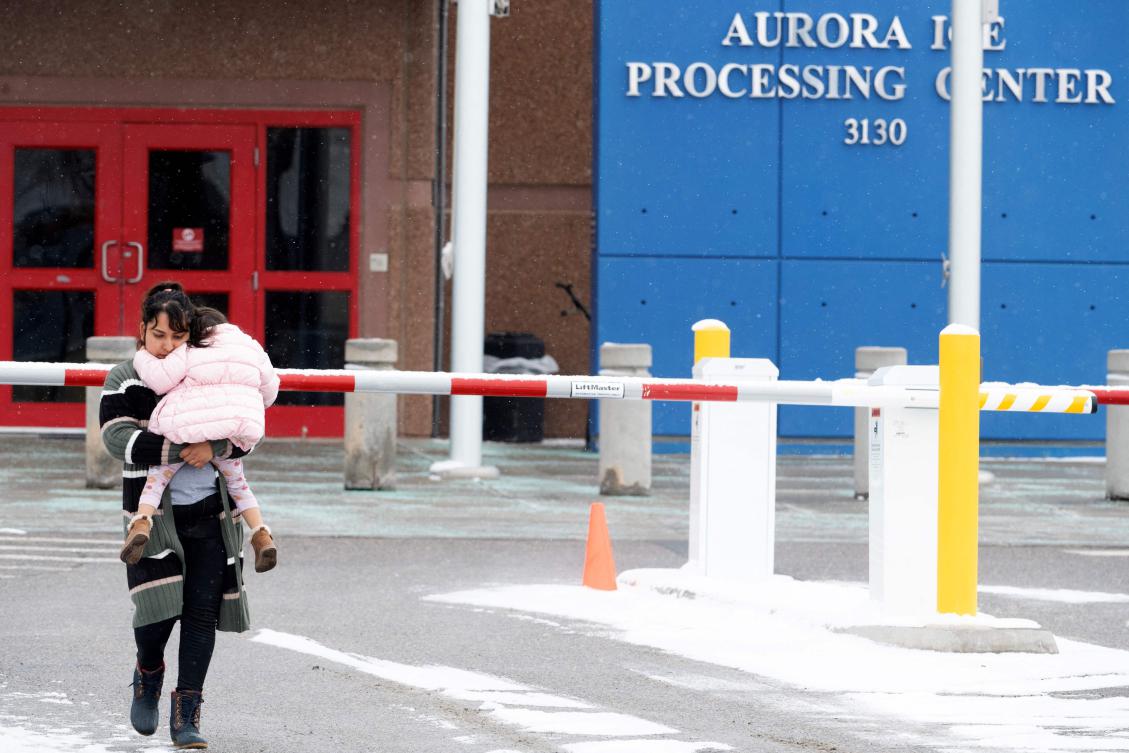 The agency said on social media that it had conducted several raids in Aurora, a Denver suburb, on February 5. (AFP)