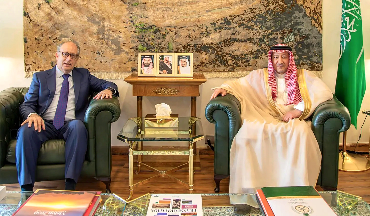 Waleed Elkhereiji (R) and Jorge Hevia Sierra in Riyadh. (Supplied)