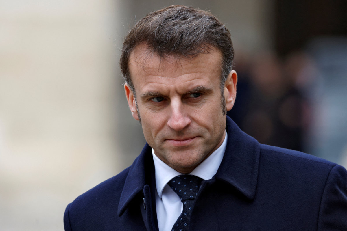 France's President Emmanuel Macron. (Pool via REUTERS)