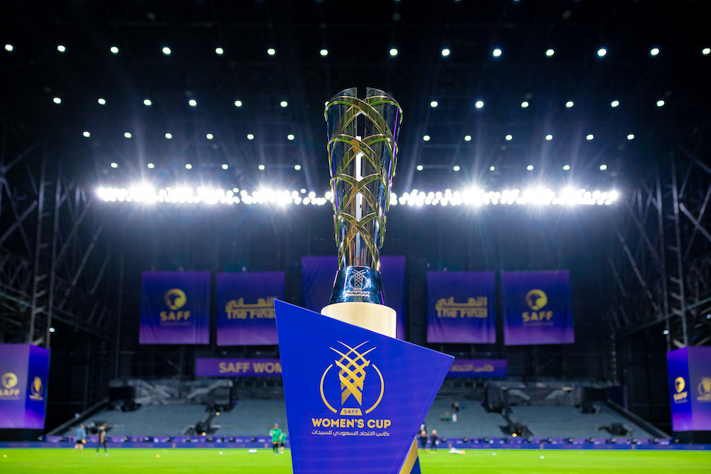 The SAFF Women’s Cup Final between Al-Ahli and Al-Qadsiah will take place on Wednesday at Kingdom Arena in Riyadh. (SAFF)