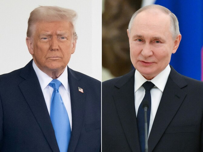 US President Donald Trump and Russian President Vladimir Putin discussed the Ukraine war on Tuesday in a phone call which Washington hoped would convince Moscow to accept a 30-day ceasefire and move towards a permanent peace deal. (AFP/File)