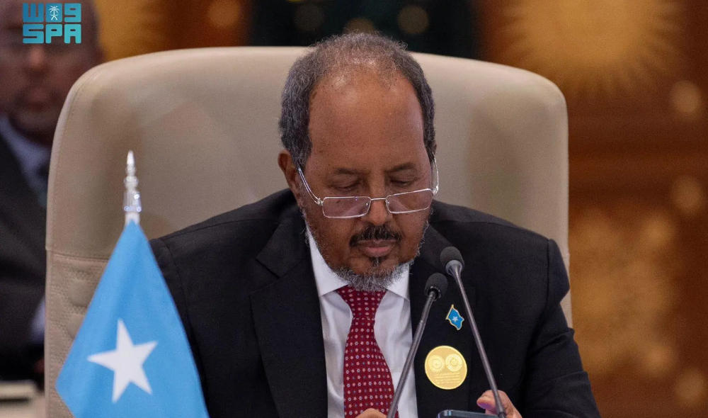 Somali President Hassan Sheikh Mohamud in Riyadh on Nov. 11, 2024. (SPA)