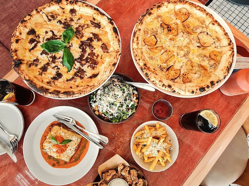 Located in a buzzing plaza on Al-Urubah road, the restaurant is a lively space with a simple yet elegant ambience accented with jade tiles and greenery. (Supplied)