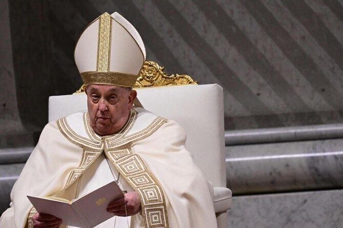 Pope Francis is recovering well from pneumonia and that a “new stage” in his pontificate would open, two of his closest advisers said Friday, offering notes of optimism as the 88-year-old pontiff hit the five-week mark in his hospitalization. (AFP/File)