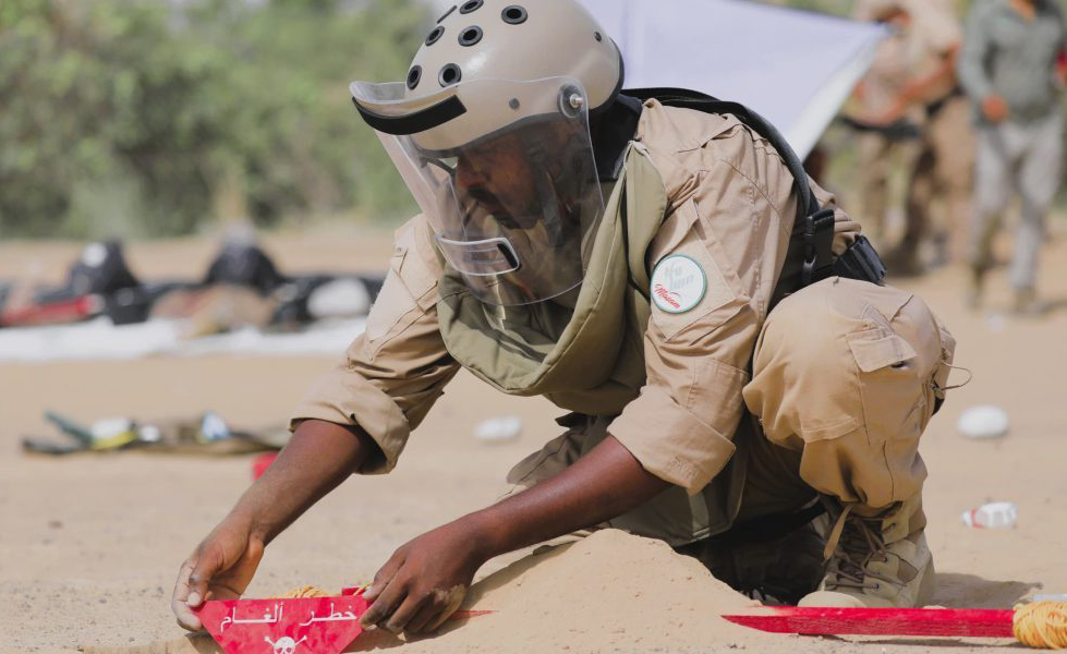 Ousama Al-Gosaibi, the initiative’s managing director, said a total of 485,501 mines had been cleared since its inception in 2018. (Supplied)