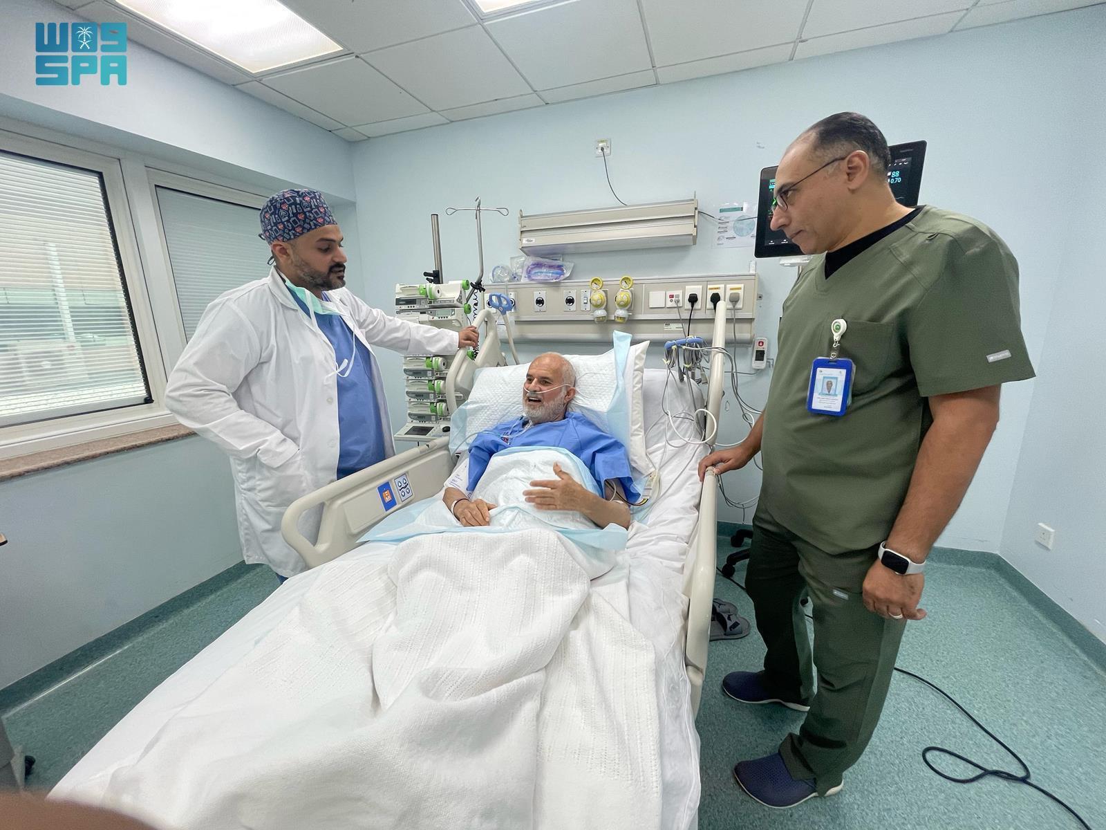 After surgery, the Iraqi Umrah performer was moved to the ICU and steadily recovered. (SPA)