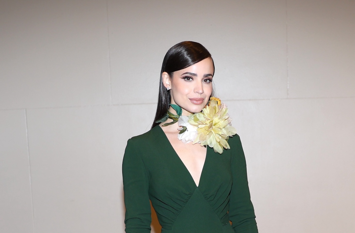 Sofia Carson dons Elie Saab designs in New York