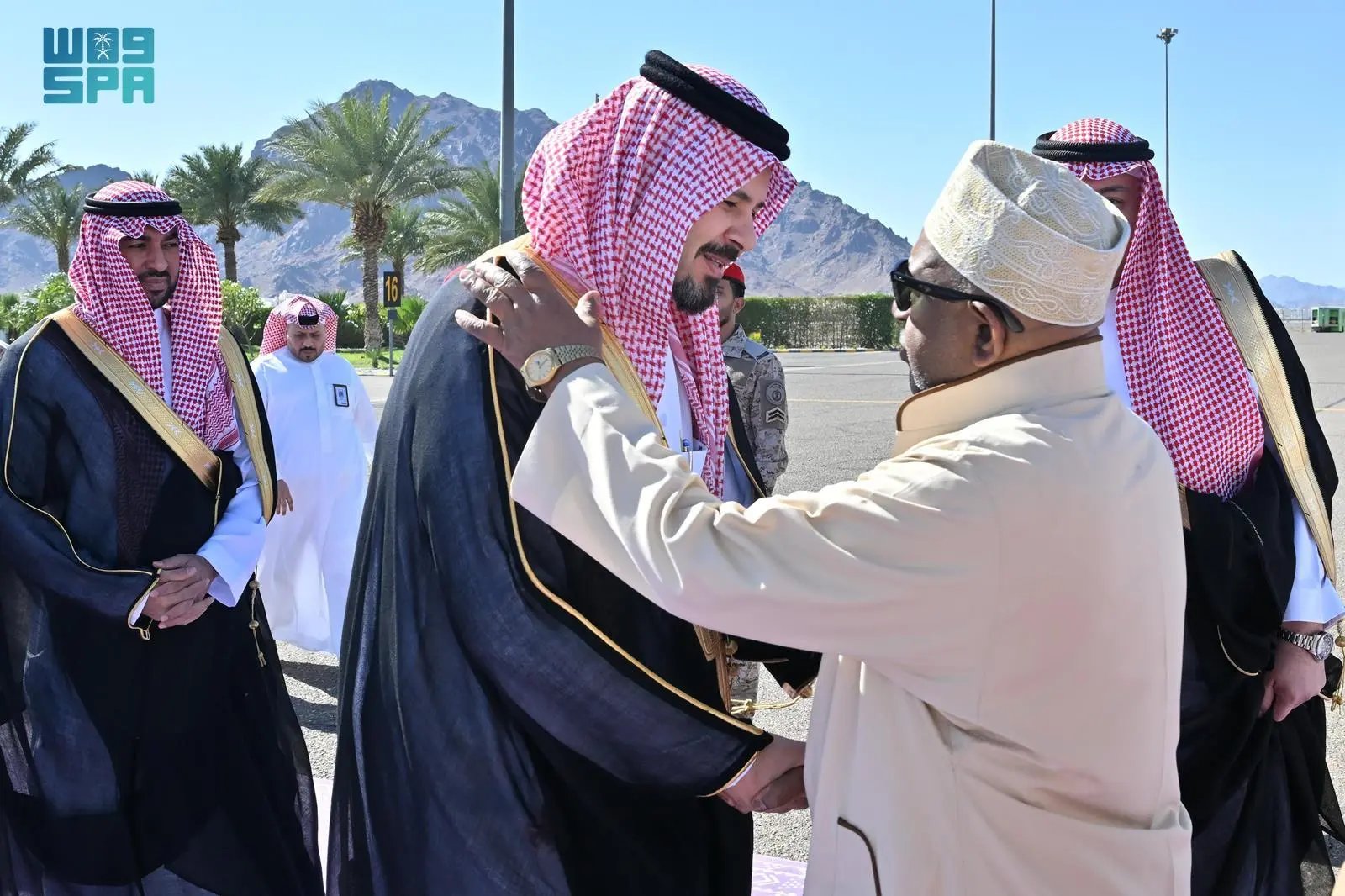 The President of Comoros Azali Assoumani arrives in Madinah on Tuesday. (SPA)