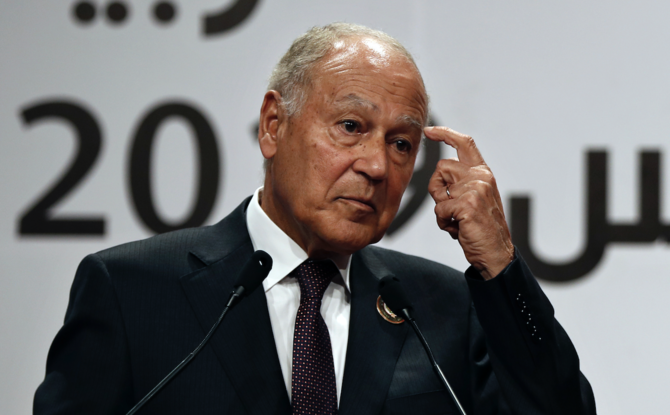 Arab foreign ministers have re-appointed Aboul Gheit for a second, five-year term as the secretary general of the 22-member, Cairo-based Arab League. (File/AP)