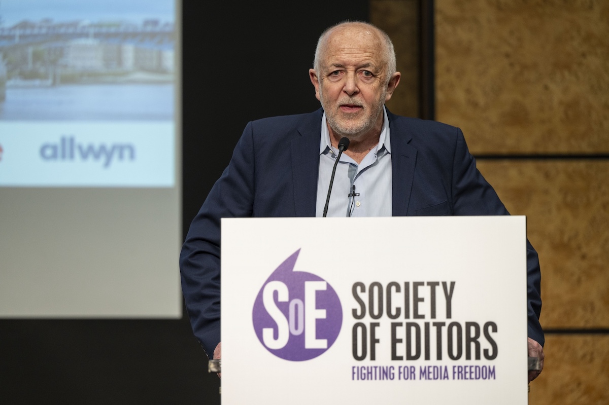BBC international editor Jeremy Bowen describes conflict as the ‘bloodiest war’ since ‘the foundation of the Israeli state of 1948.’ (Lucy Young / Society of Editors Future of News Conference 2025)