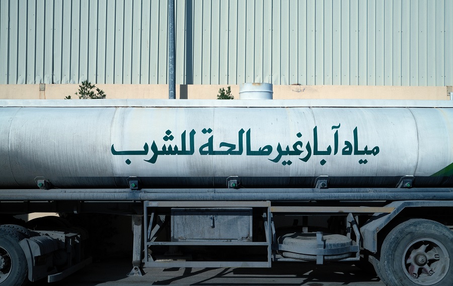 Non-potable water truck, 2025. Photo by Aziz Jamal. (Courtesy of the Architecture and Design Commission).