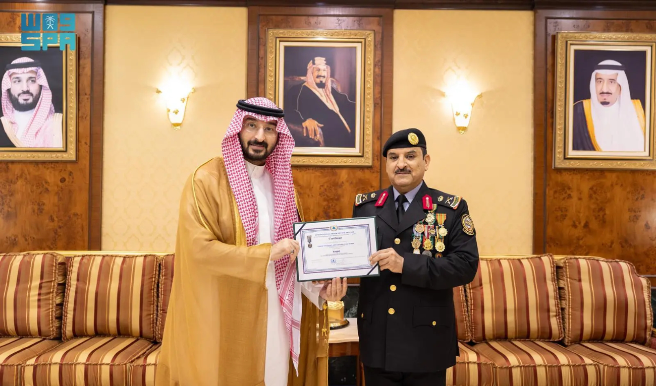 The Knight Medal is a prestigious honor awarded by the ICDO in recognition of exceptional service to the organization and outstanding contributions to advancing civil defence efforts on a global scale. (SPA)