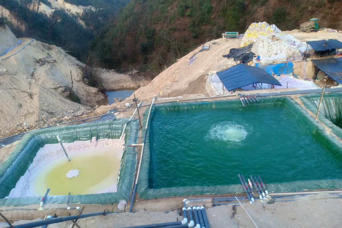 A view shows a rare earth mine in Kachin state, Myanmar, on December 21, 2020. (Global Witness Handout via REUTERS)