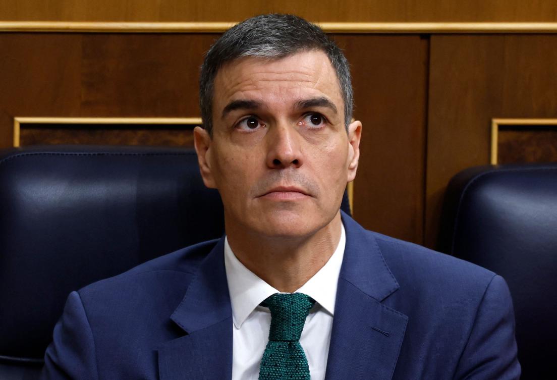 Spanish Prime Minister Pedro Sanchez and European Commission Vice President Teresa Ribera on Friday urged the US to reconsider new tariffs on goods from Europe and open a dialogue with Brussels to stop what Sanchez described as “nonsense.”(AFP)