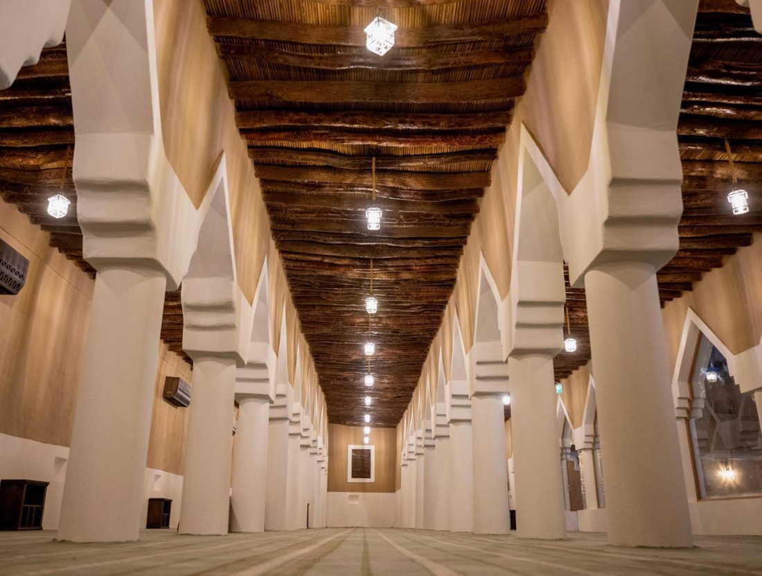 The project will renovate the mosque in the Najdi style, expanding its area from 1,185 sq. meters to 1,556 sq. meters, and doubling its capacity from 327 to 657 worshippers. (SPA)