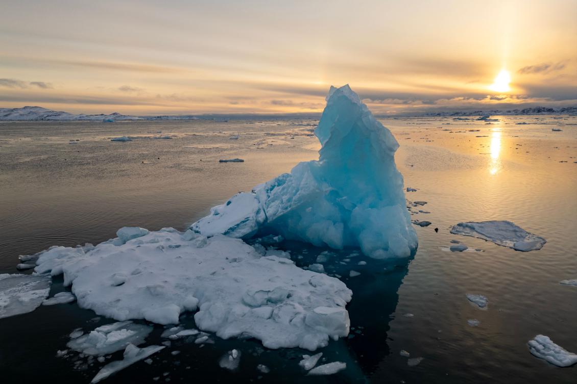This year’s Arctic sea ice peak is the lowest in the 47-year satellite record, the US National Snow and Ice Data Center (NSIDC) said on Mar. 27, 2025, as the planet continues to swelter under the mounting effects of human-driven climate change. (AFP)