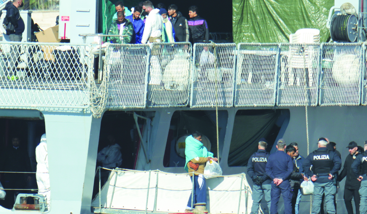 Undocumented migration via the Central Mediterranean route between North Africa and Italy fell by 59 percent last year, with 67,000 migrant arrivals. (AFP)