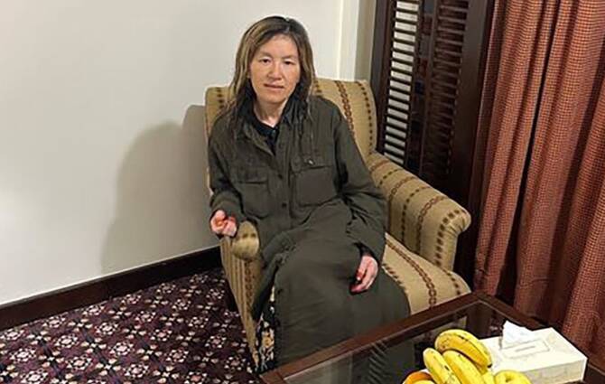 American citizen Faye Hall has been freed by the Taliban in Afghanistan after she, two Britons and their Afghan translator were detained earlier this year, Washington's former envoy to Kabul, Zalmay Khalilzad, said Saturday. (X/@WorldNewsPR1)