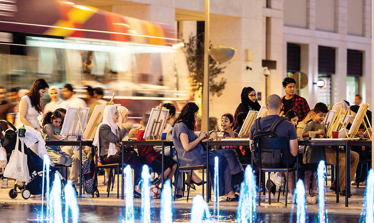 Baraha Msheireb, the largest courtyard in the region, will host family games, and live performances.