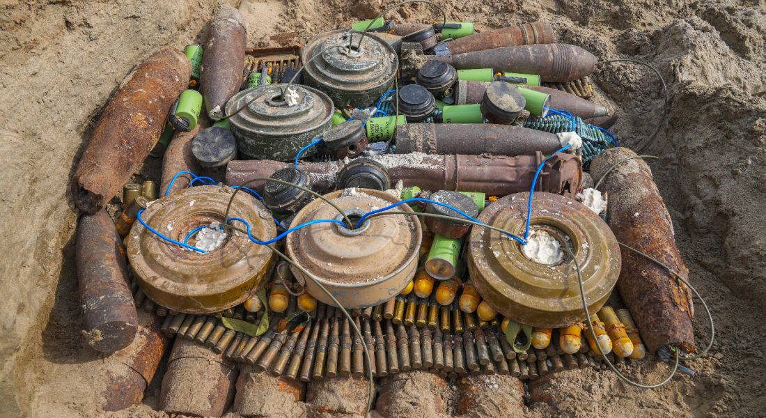 The explosives were planted indiscriminately and posed a threat to civilians, including children, women and the elderly. (Supplied/Project Masam)