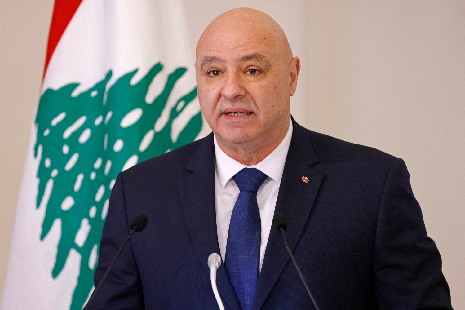 As Aoun declared in his inaugural speech, there can be only one sovereign voice in the country (File/AFP)