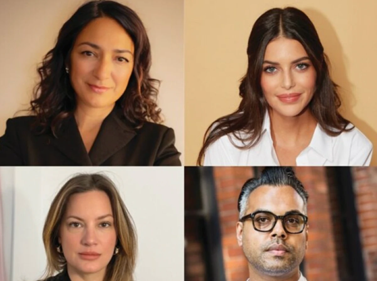 Clockwise from bottom: Associate curator Victoria Gandit Lelandais, artistic director and curator Vittoria Matarrese, associate curator Basma Harasani and public program curator Shumon Basar. (Supplied)