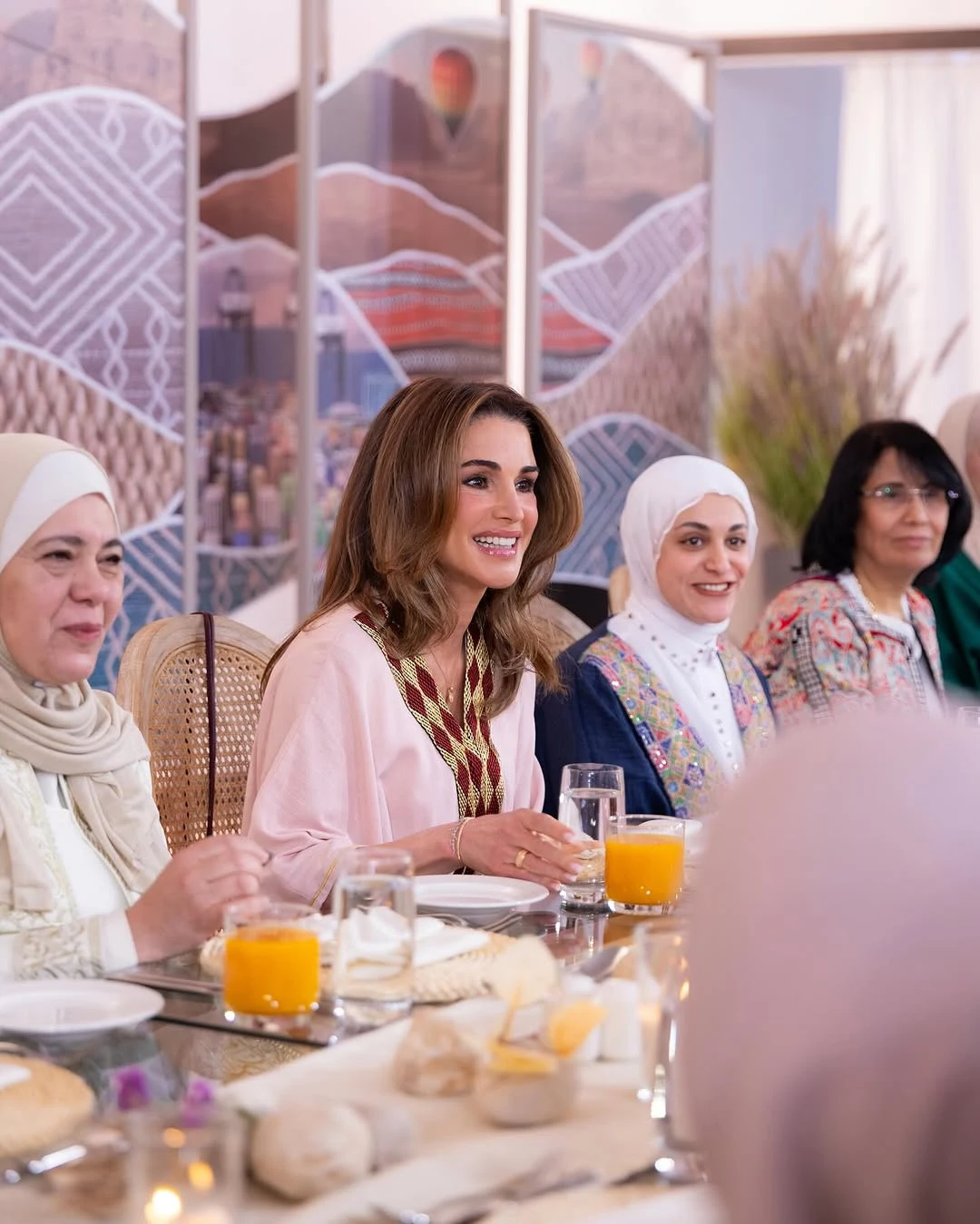 Queen Rania praised the contributions of Jordanian women in the workforce and the labor market. (Petra)