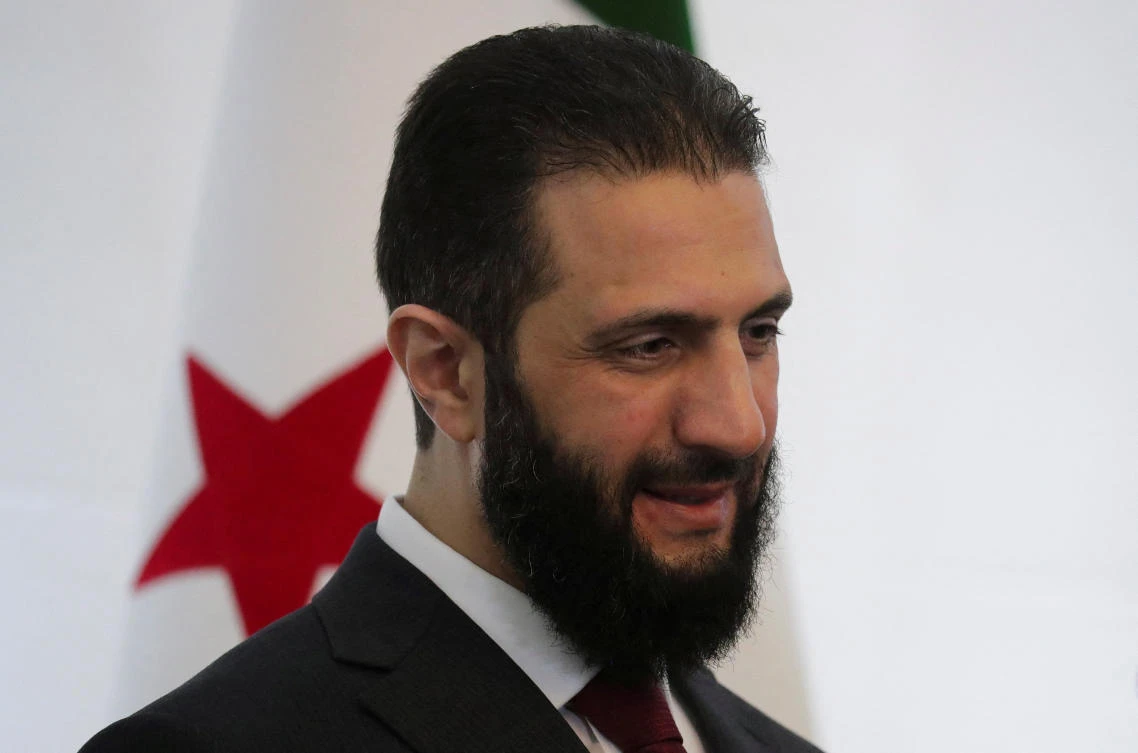 FILE PHOTO: Syria’s interim President Ahmed Al-Sharaa talks to attendees during a national dialogue, a key milestone in the transition to a new political system after decades of Assad rule, in Damascus, Syria February 25, 2025. (REUTERS)
