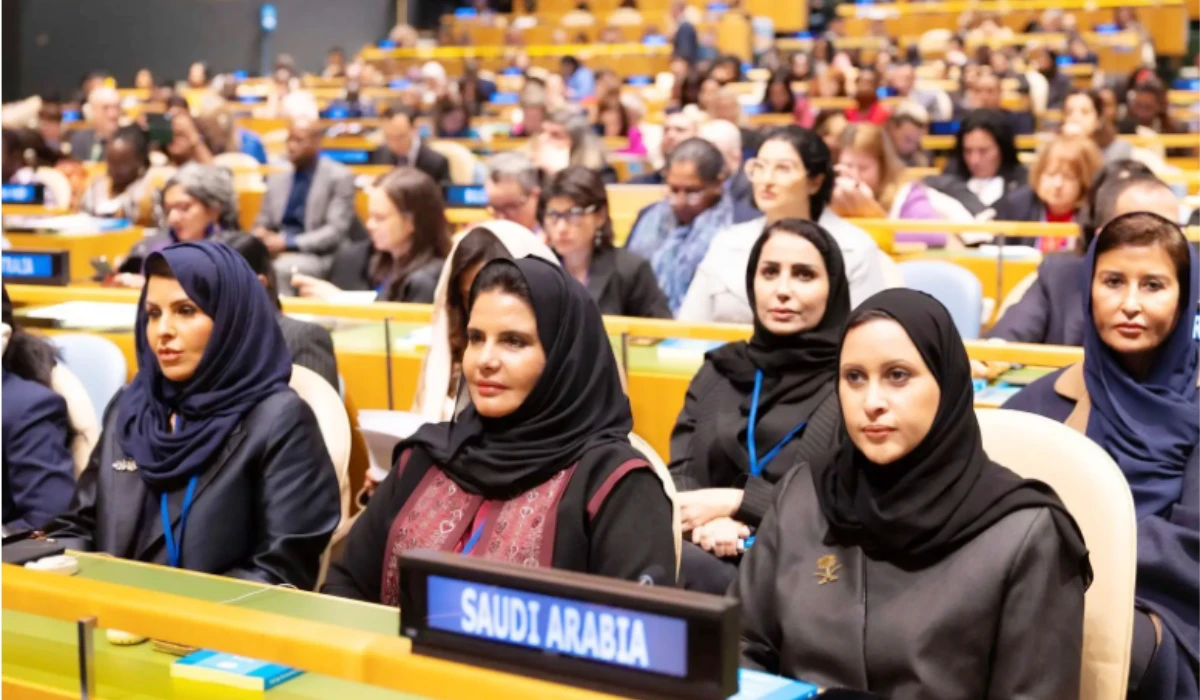 Al-Ahmadi heads the Shoura Council delegation participating in CSW69, including Princess Al-Jawahara bint Fahd bin Khalid Al-Saud and Amal bint Abdulaziz Al-Hazani. (Supplied)