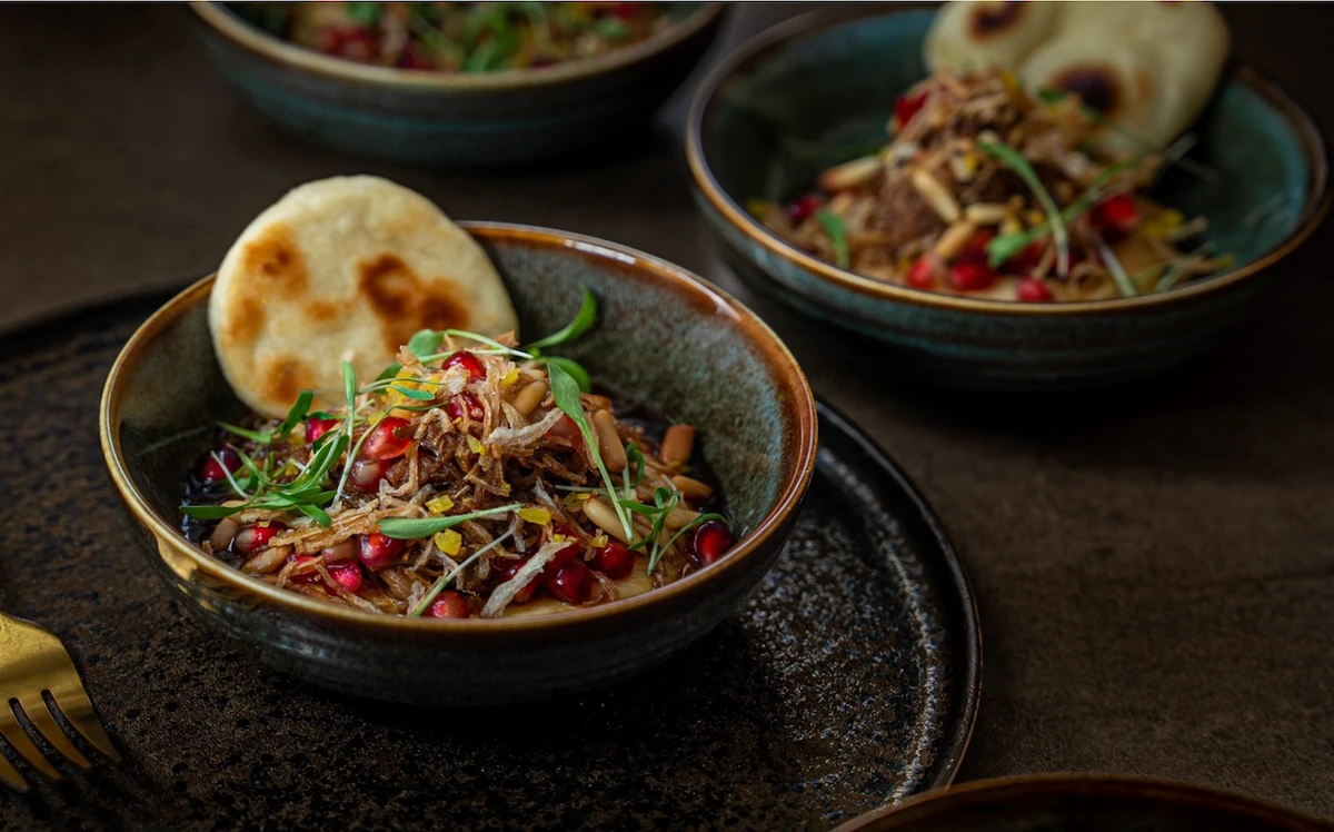 Braised lamb shoulder. (Supplied)