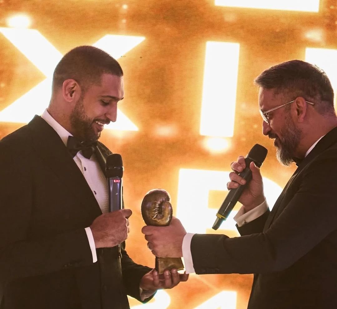 Amir Khan, a former Olympian and two-time world champion, was awarded the LB Lifetime Achievement Award in 2024. (Courtesy: @legalblows)