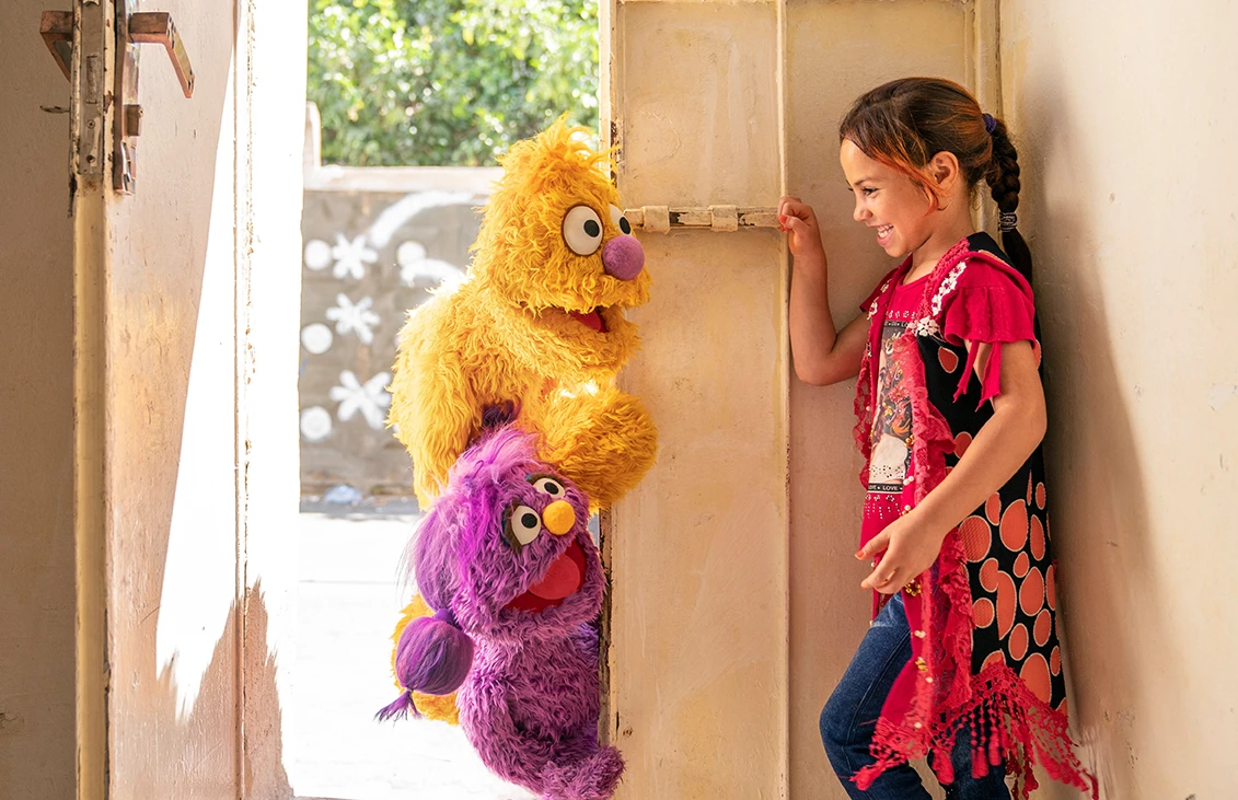 Ahlan Simsim Iraq was an educational project based on the Arabic version of Sesame Street, watched by millions of children in the Middle East. (Sesame Workshop)
