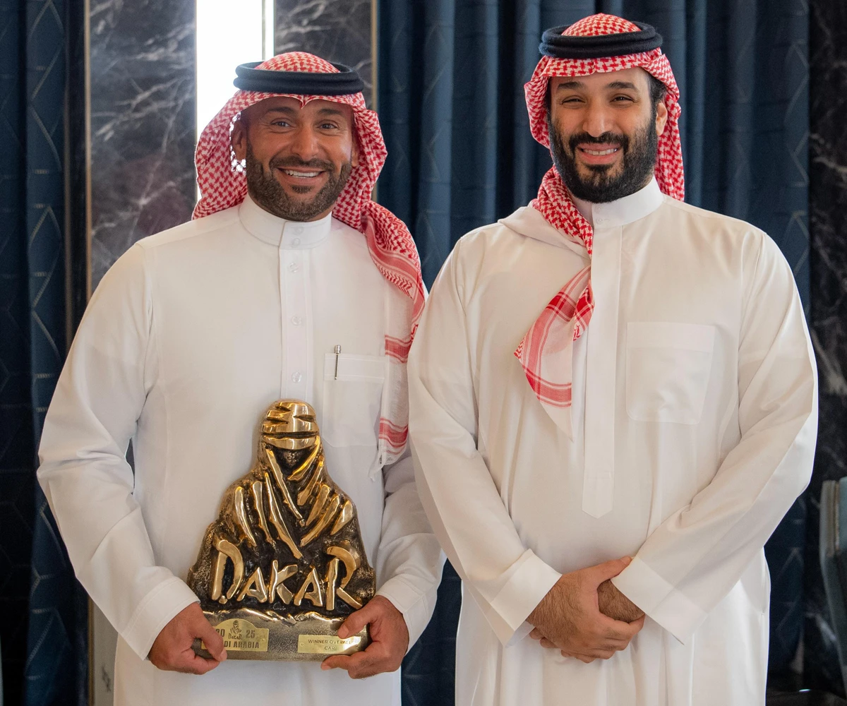 The Crown Prince congratulated Al-Rajhi on winning a tough competition, featuring a number of prominent international competitors. (SPA)