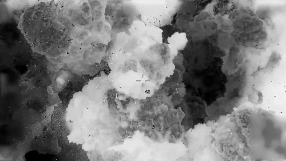 The location was given as “somewhere over the US Central Command area of responsibility.” (US Central Command)