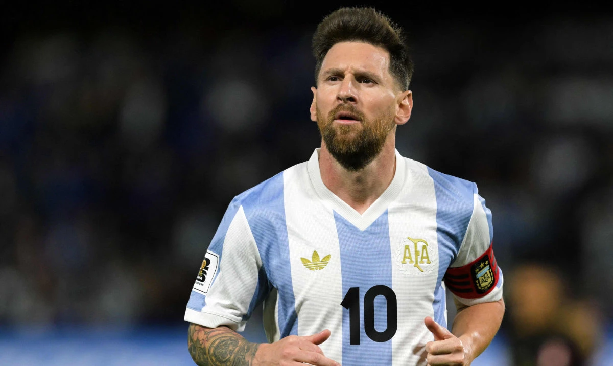 Argentina’s forward Lionel Messi during the 2026 FIFA World Cup South American qualifiers against Peru on Nov. 19, 2024. Messi was ruled out for Argentina’s World Cup Qualifiers against Brazil and Uruguay on March 17, 2025. (AFP/File)