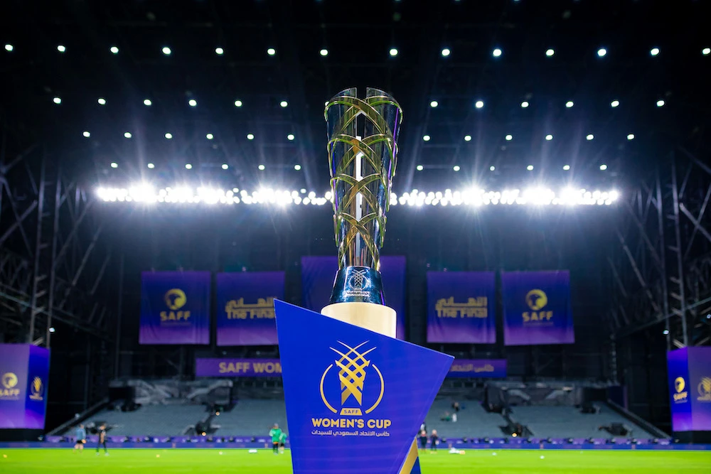 The SAFF Women’s Cup Final between Al-Ahli and Al-Qadsiah will take place on Wednesday at Kingdom Arena in Riyadh. (SAFF)