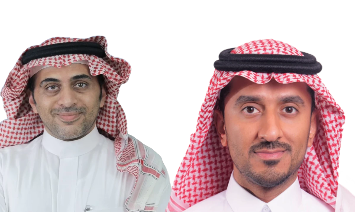 Dr. Fahd Nawwab, vice president, SAP Saudi Arabia and, right, Khaled AlOfaysan, head of IBM Consulting Saudi Arabia
