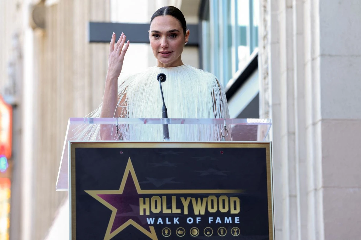 Israeli actress Gal Gadot, known for her roles in Hollywood films like “Wonder Woman” and the upcoming live action “Snow White,” was honored with a star on the Hollywood Walk of Fame. (AFP)