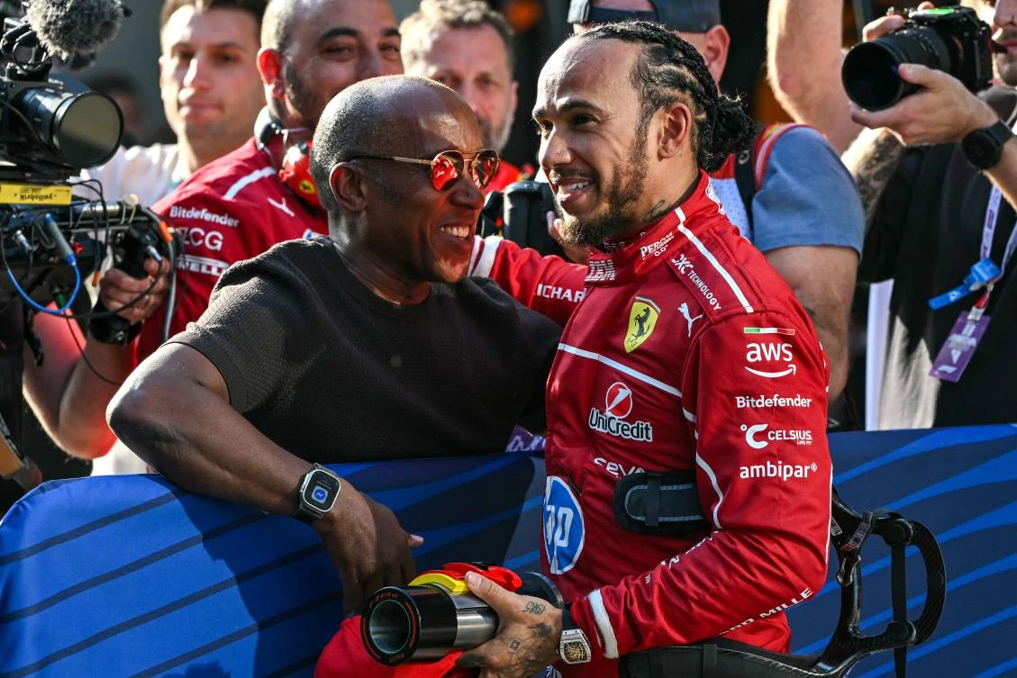 Lewis Hamilton wins pole position in the sprint for Ferrari at the Chinese F1 Grand Prix